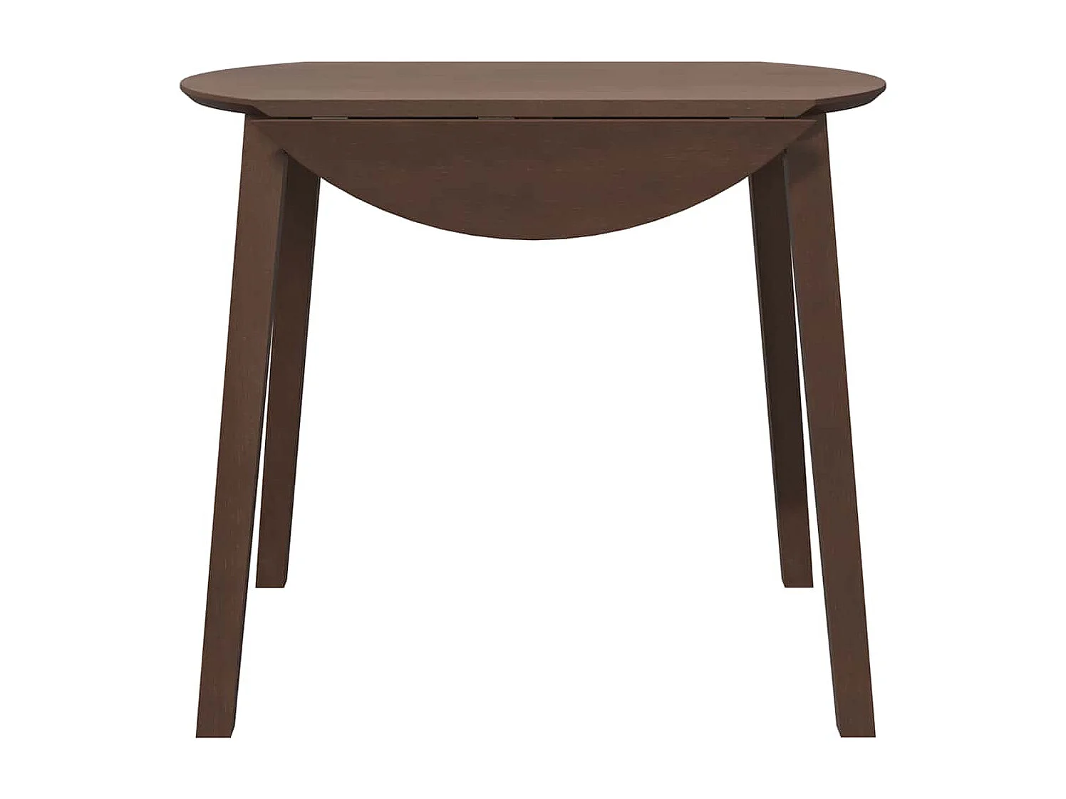 Tavolo da Pranzo Marrone in Legno Massello di Hevea