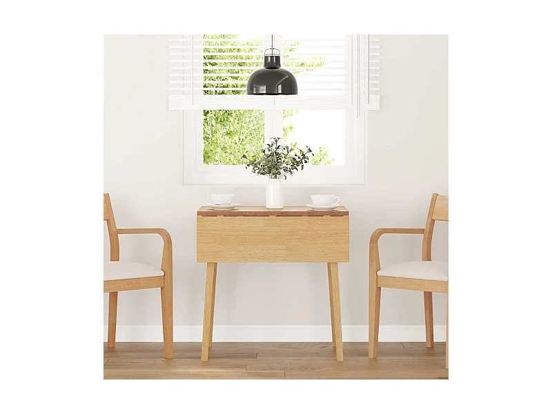 Esstisch Natur Massivholz Gummibaumholz