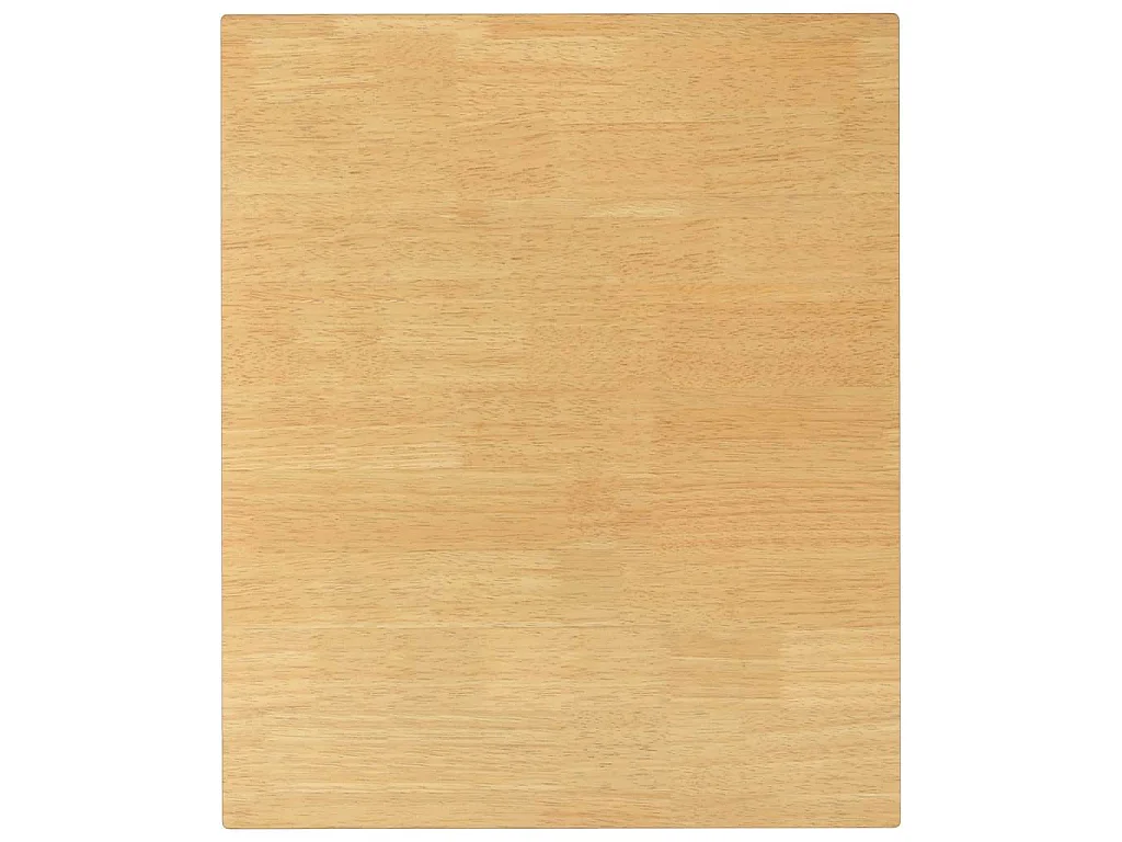 Mesa de comedor de madera maciza de caucho blanco