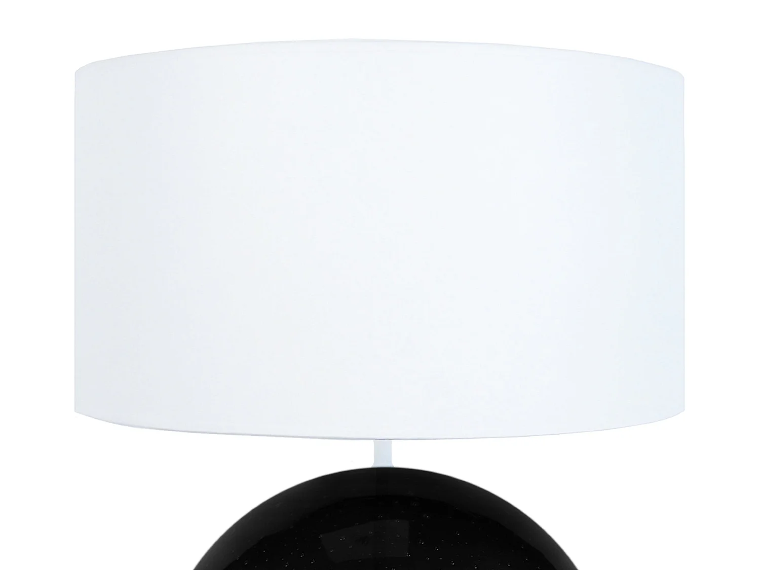Lampada da tavolo vetro globo fumada BURNABY bianco  D'35cm