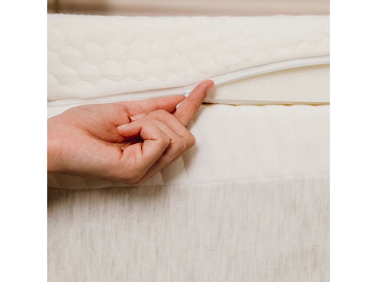 Surmatelas Bambou FERME 8cm déhoussable 140x190 cm