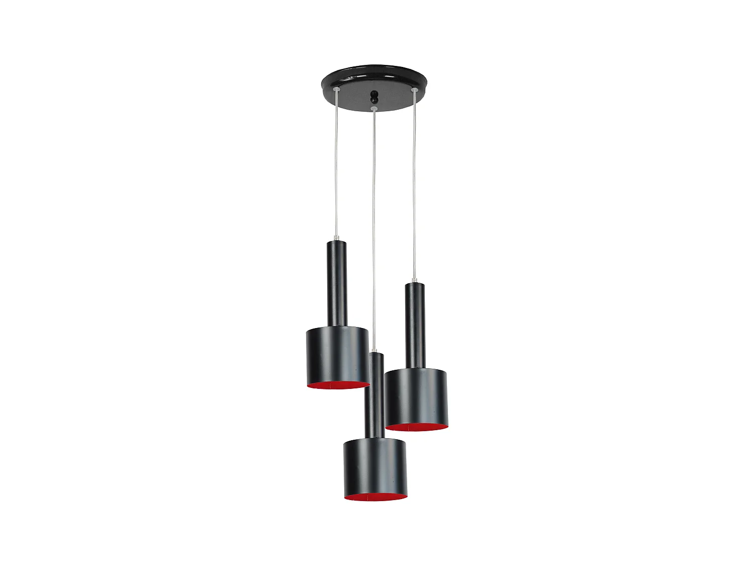 Lustre TOSEL ,métal,Noir ,H80xD 30xP30cm