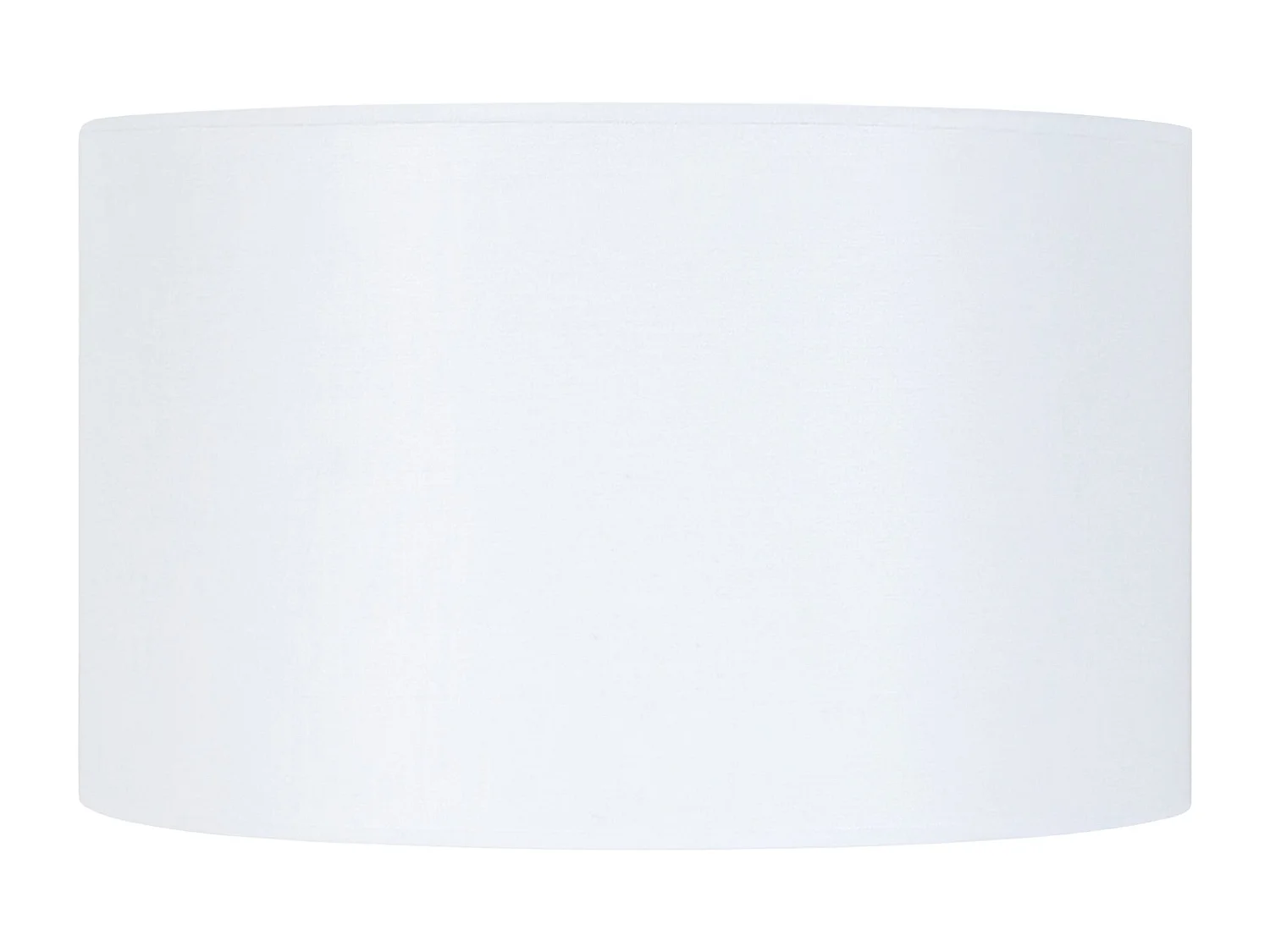 Abat-jour TOSEL ,tissu,Blanc , H27xD45xP 45cm