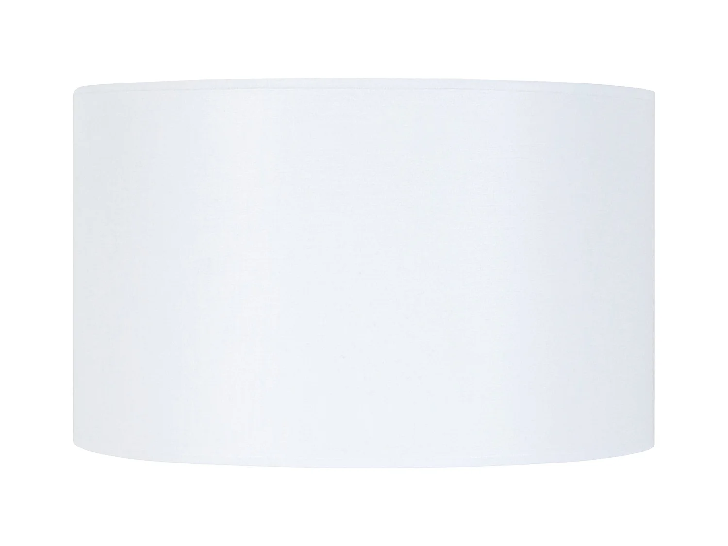 Abat-jour TOSEL ,tissu,Blanc , H27xD45xP 45cm