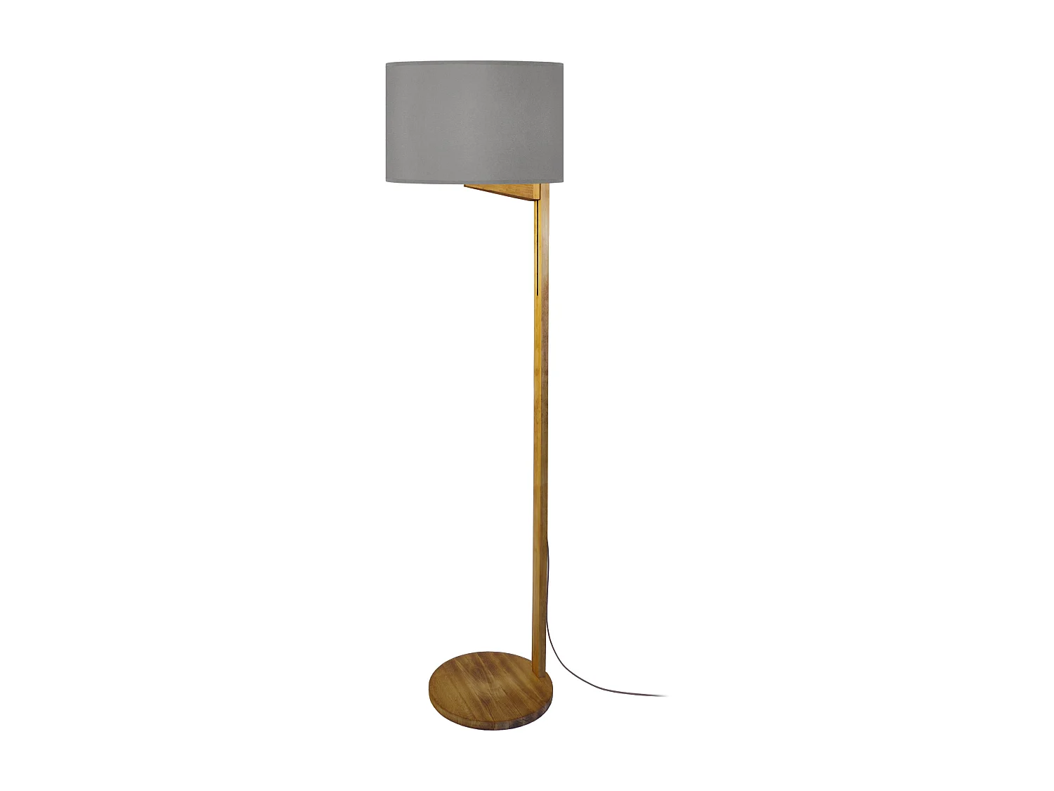Lampadaire TOSEL ,bois,foncé ,H168xD45xP45cm