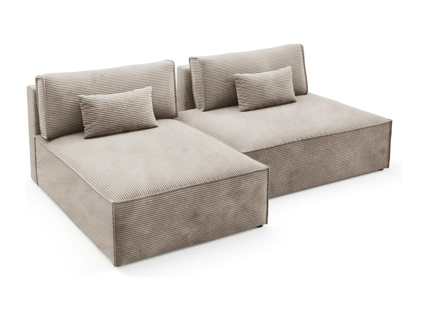 Modular Canapé d'angle convertible LUCCA Beige