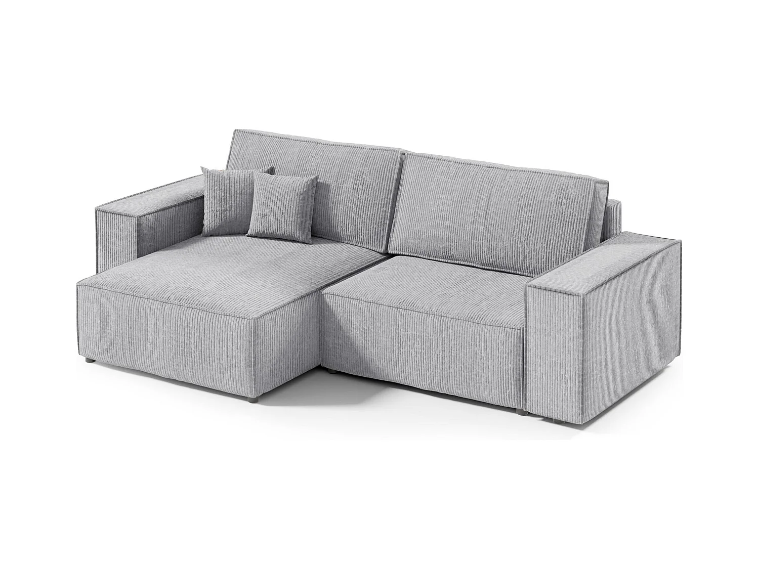 Canapé d'angle convertible MILLE Mini Gris