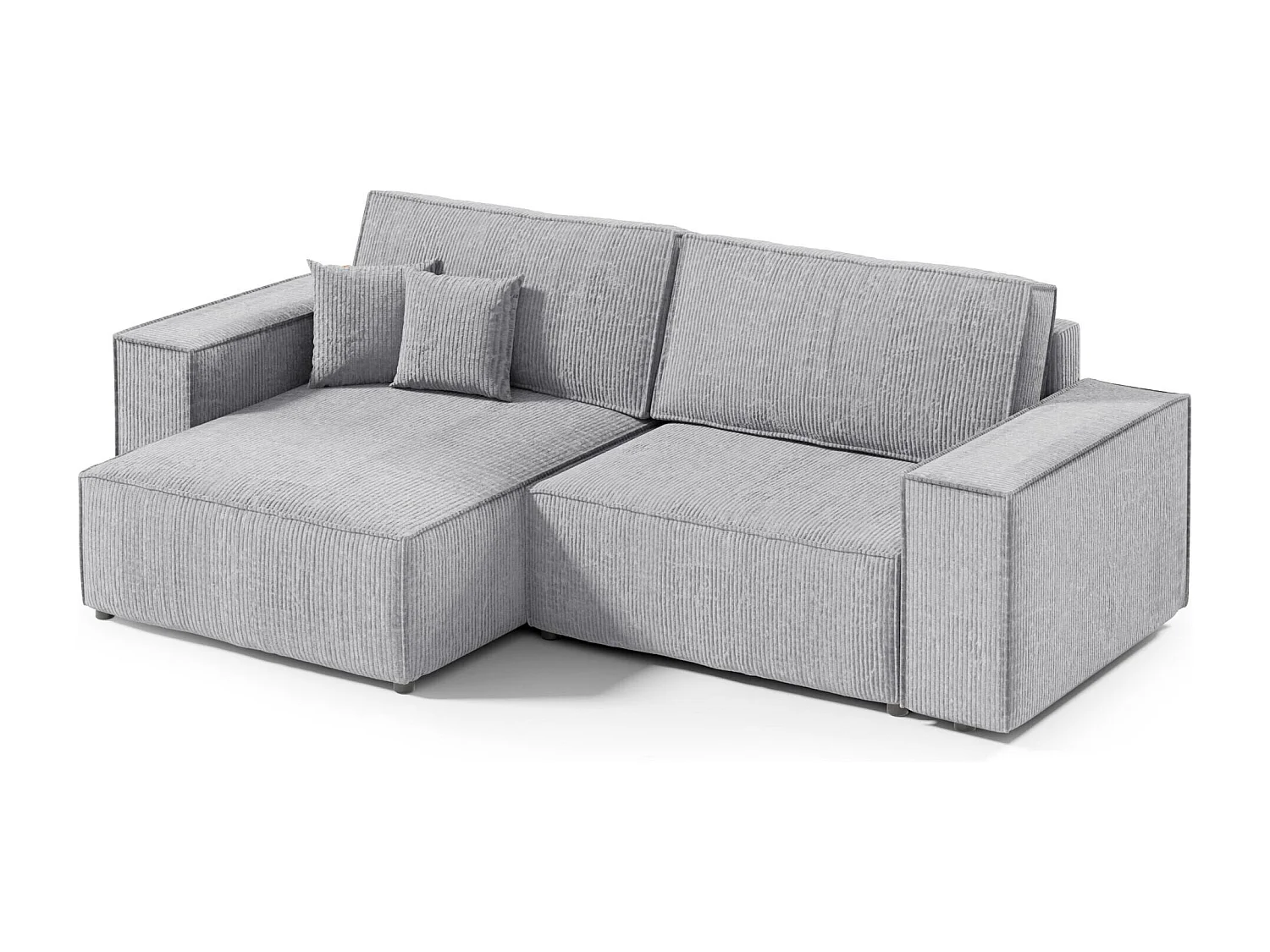 Canapé d'angle convertible MILLE Mini Gris