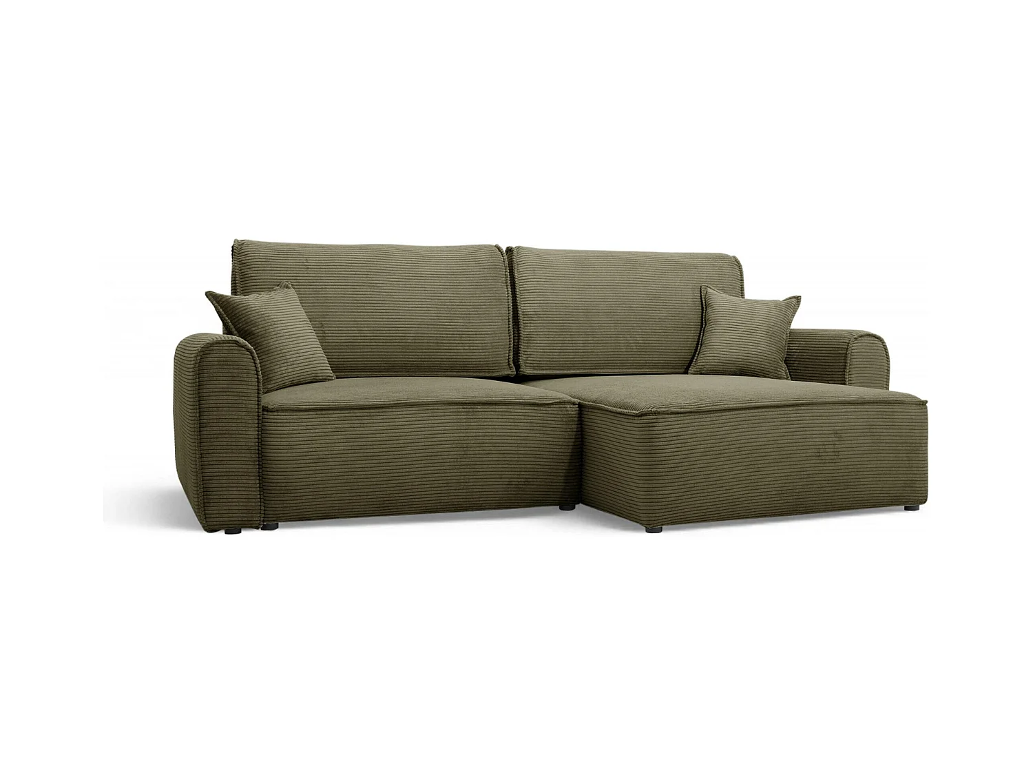 Canapé d'angle convertible MARTIN Vert olive