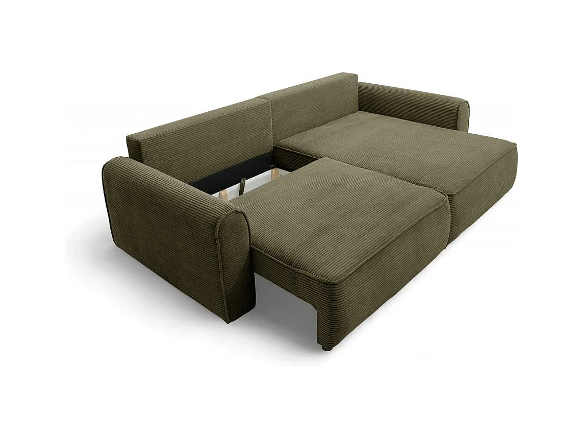 Canapé d'angle convertible MARTIN Vert olive