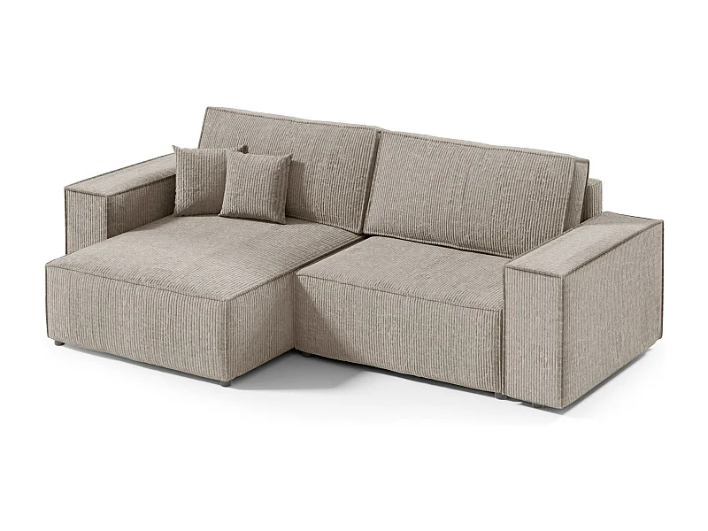 Ecksofa mit Schlaffunktion MILLE Mini Beige