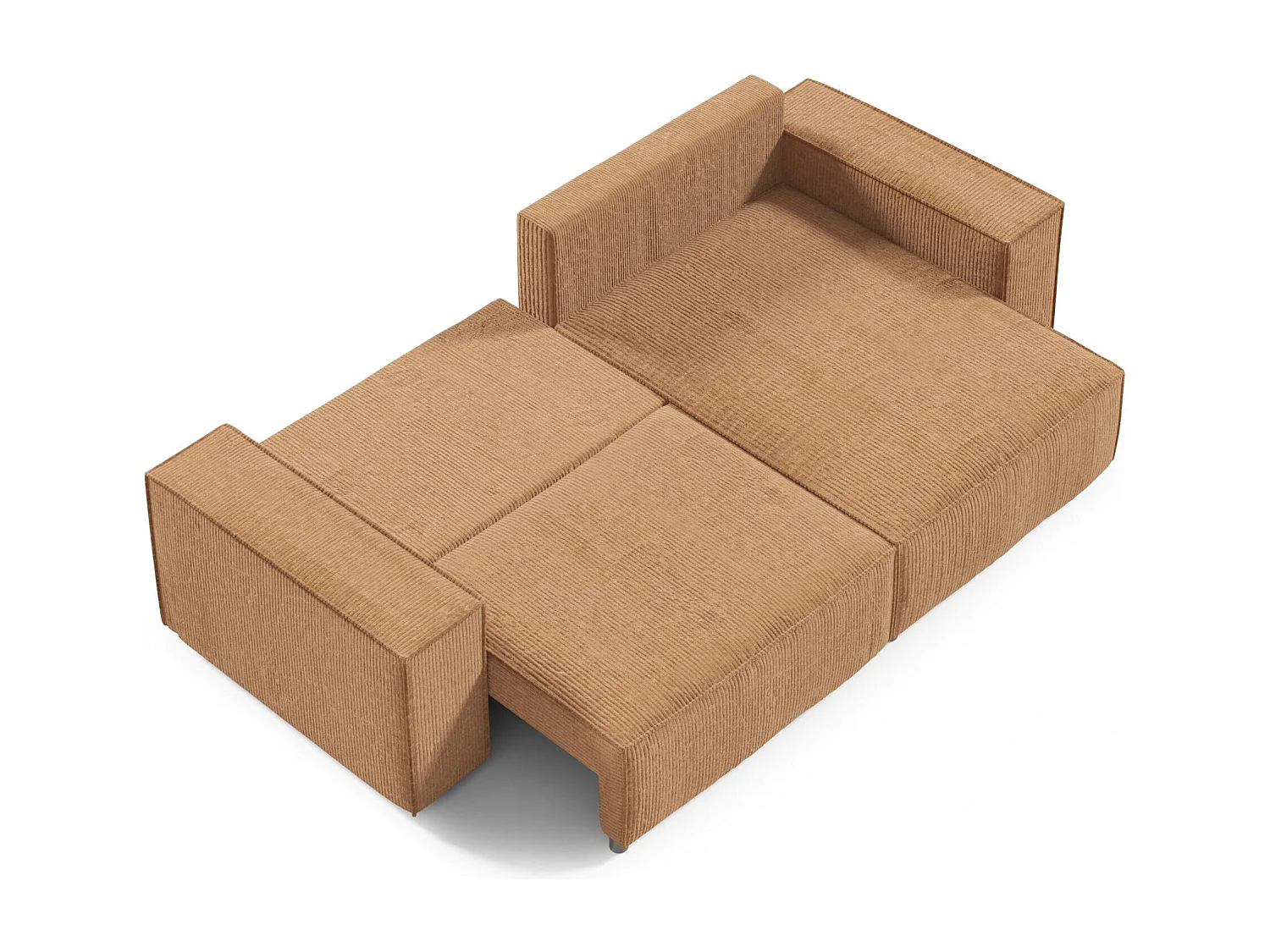 Ecksofa mit Schlaffunktion MILLE Mini Cremig