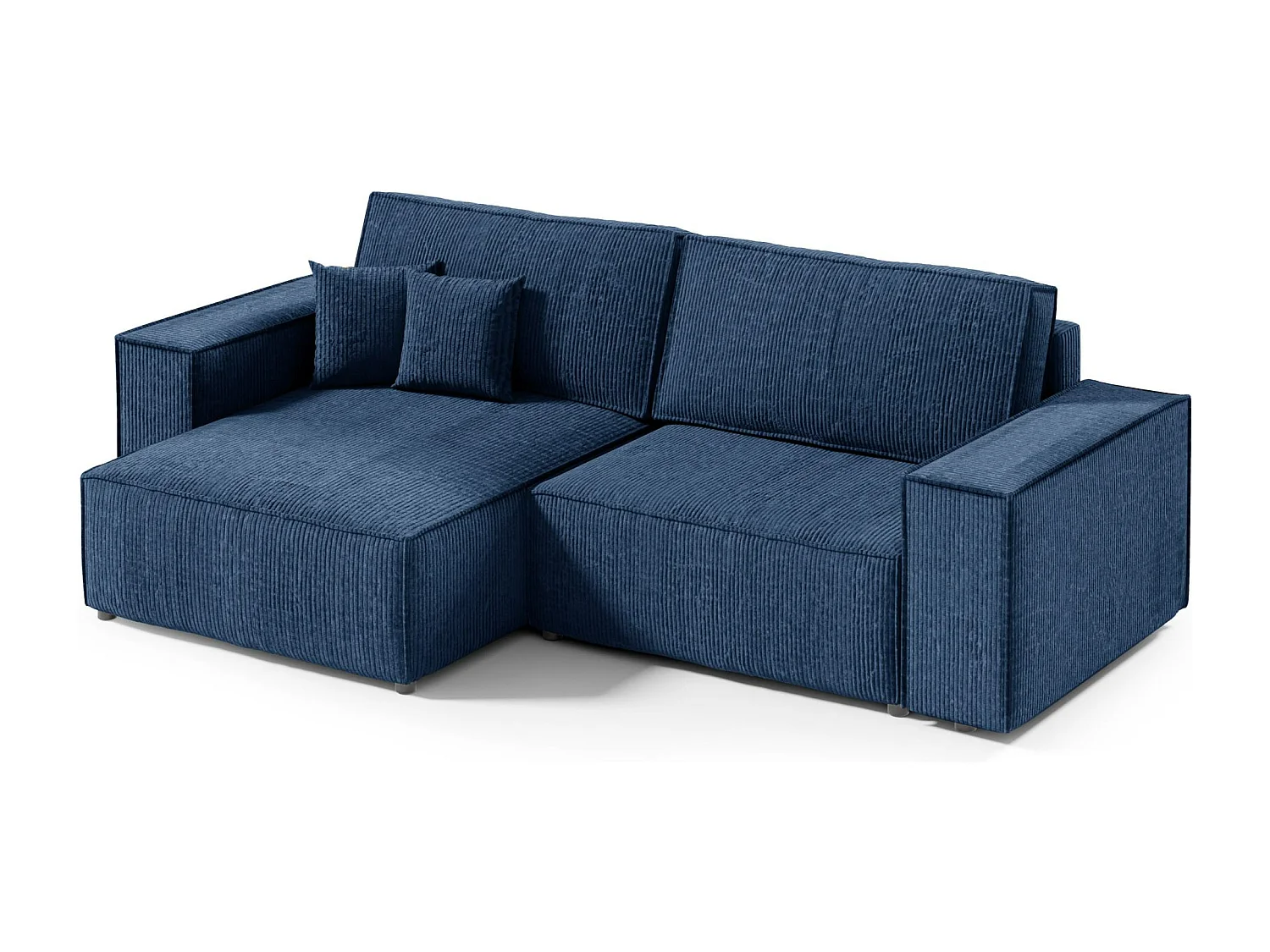 Ecksofa mit Schlaffunktion MILLE Mini Blau