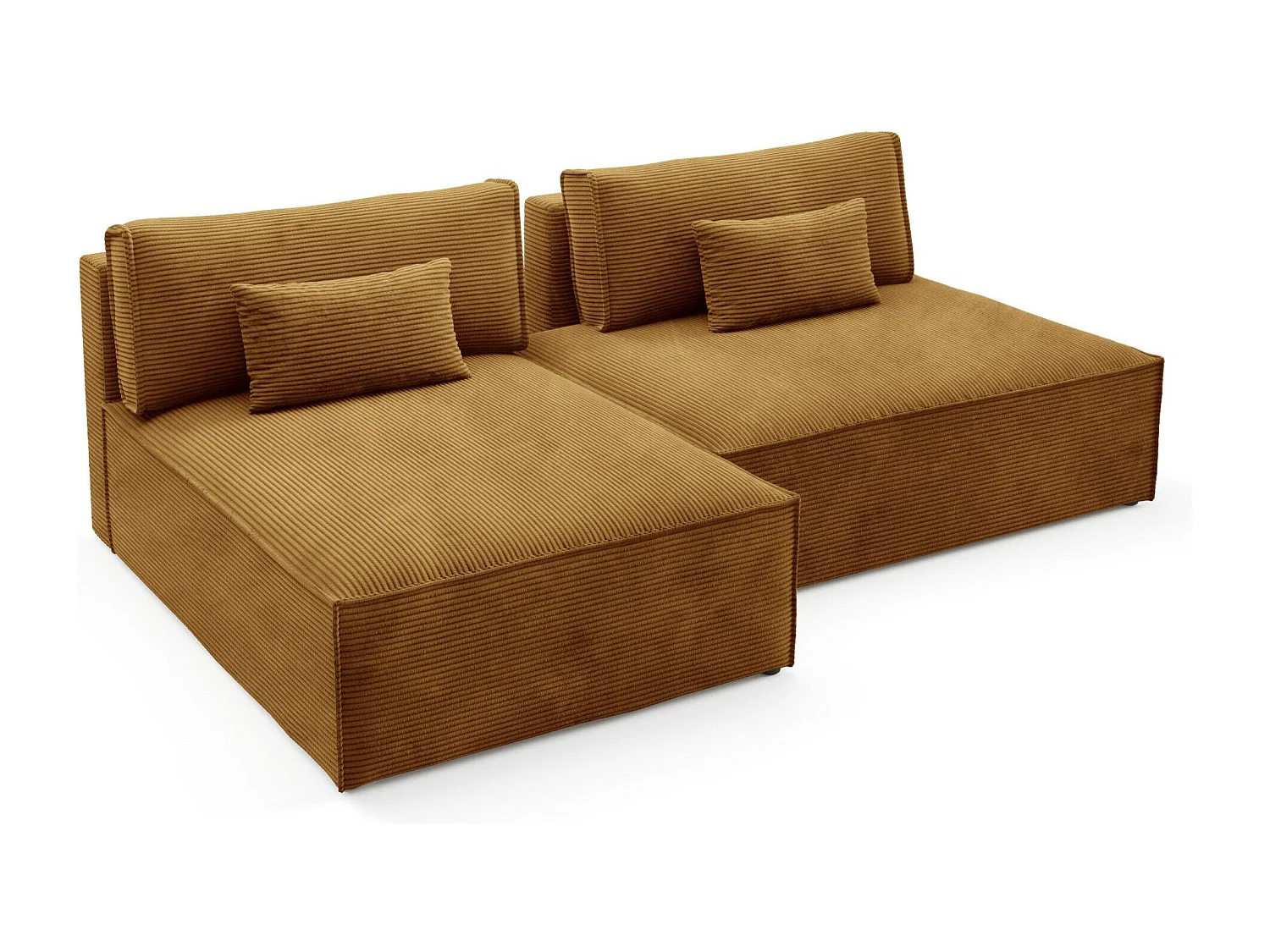 Modular Ecksofa mit Schlaffunktion LUCCA Orange