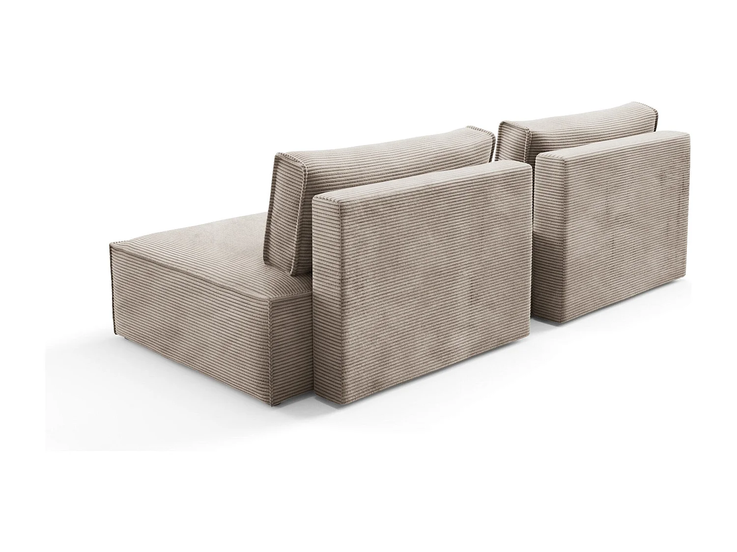 Modular Ecksofa mit Schlaffunktion LUCCA Orange