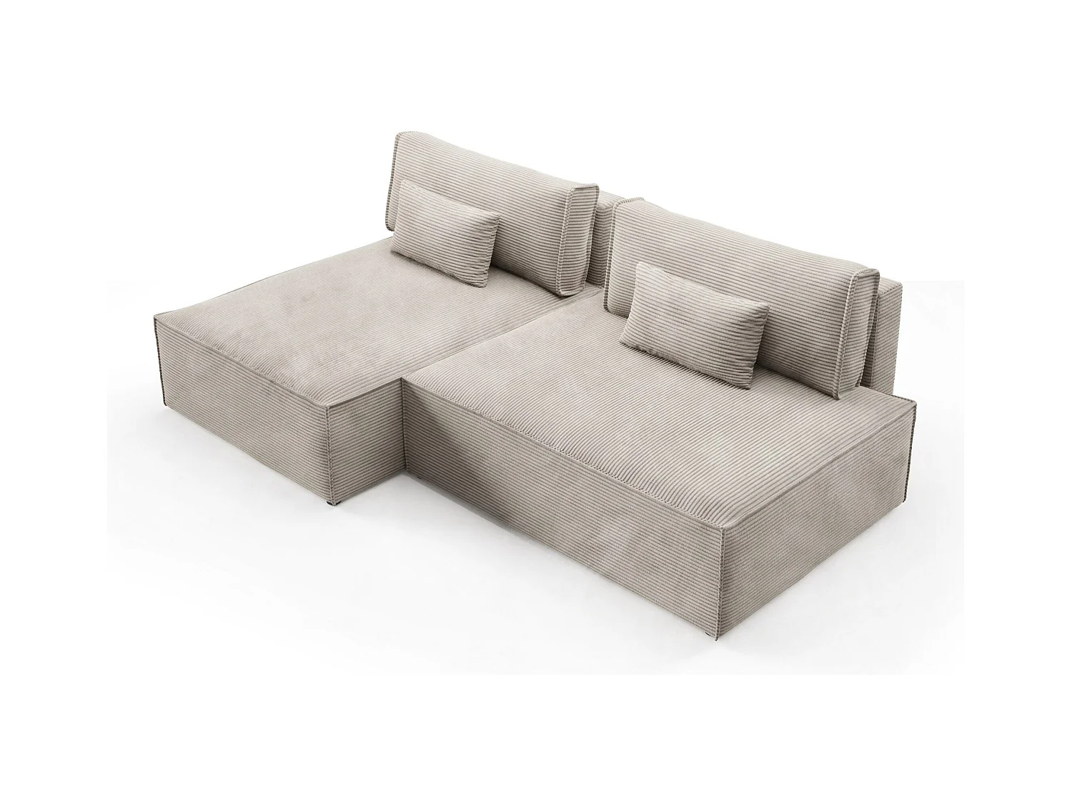 Modular Canapé d'angle convertible LUCCA Noir