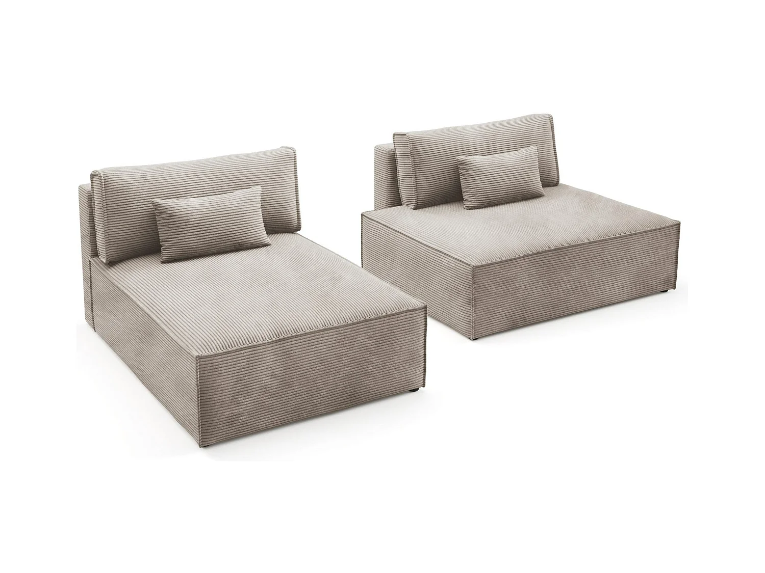 Modular Canapé d'angle convertible LUCCA Creme