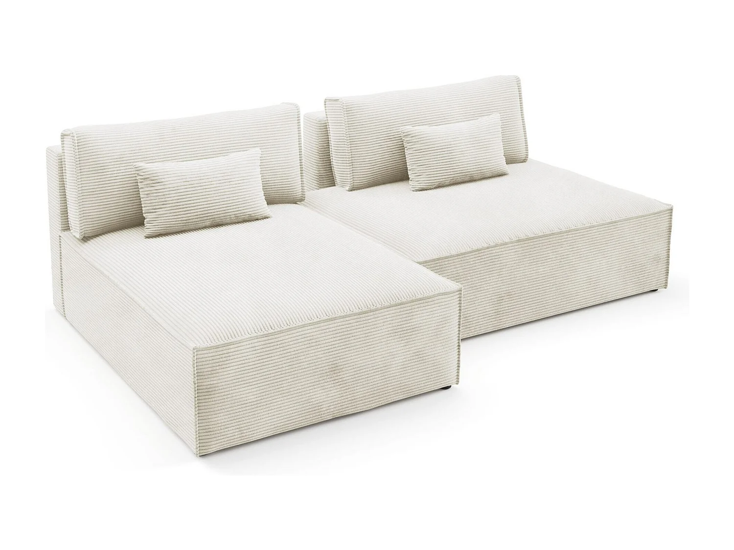Modular Canapé d'angle convertible LUCCA Creme