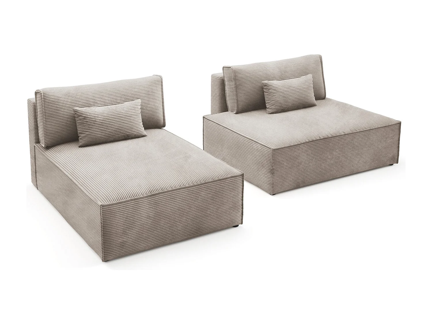 Modular Canapé d'angle convertible LUCCA Verte