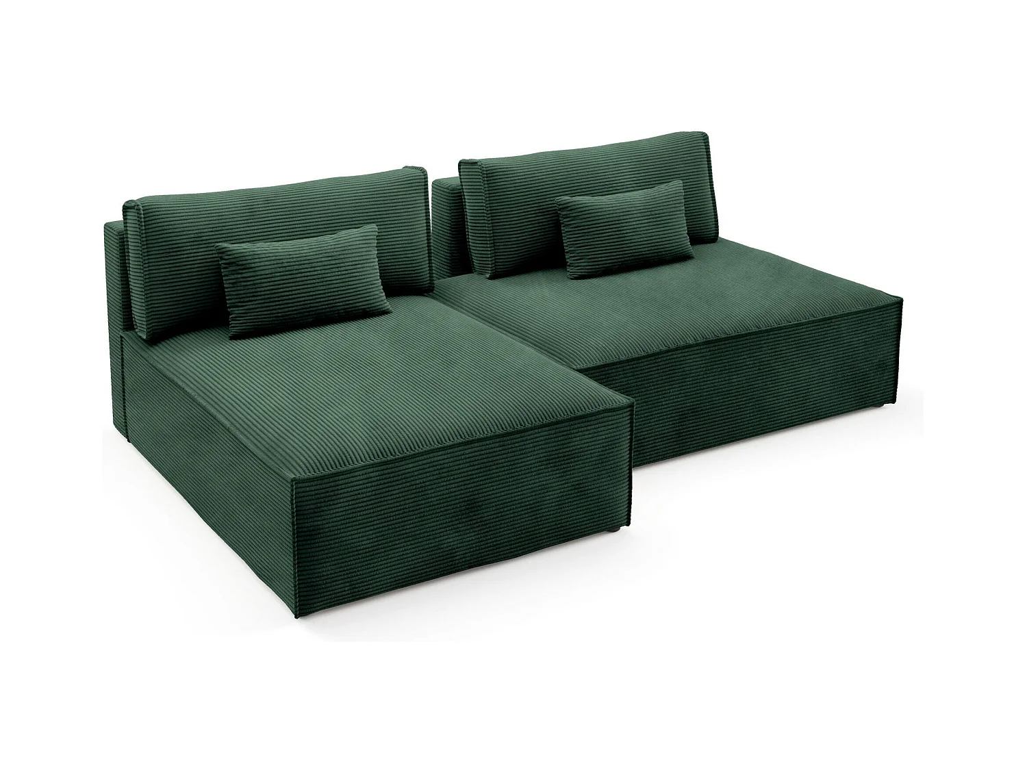 Modular Ecksofa mit Schlaffunktion LUCCA Grüne