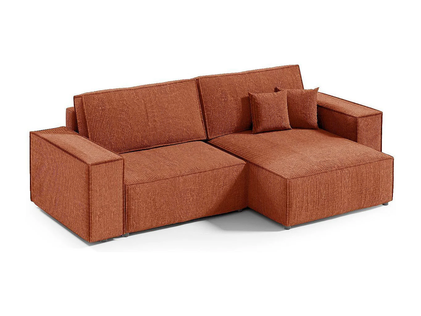 Ecksofa mit Schlaffunktion MILLE Mini Kupfer