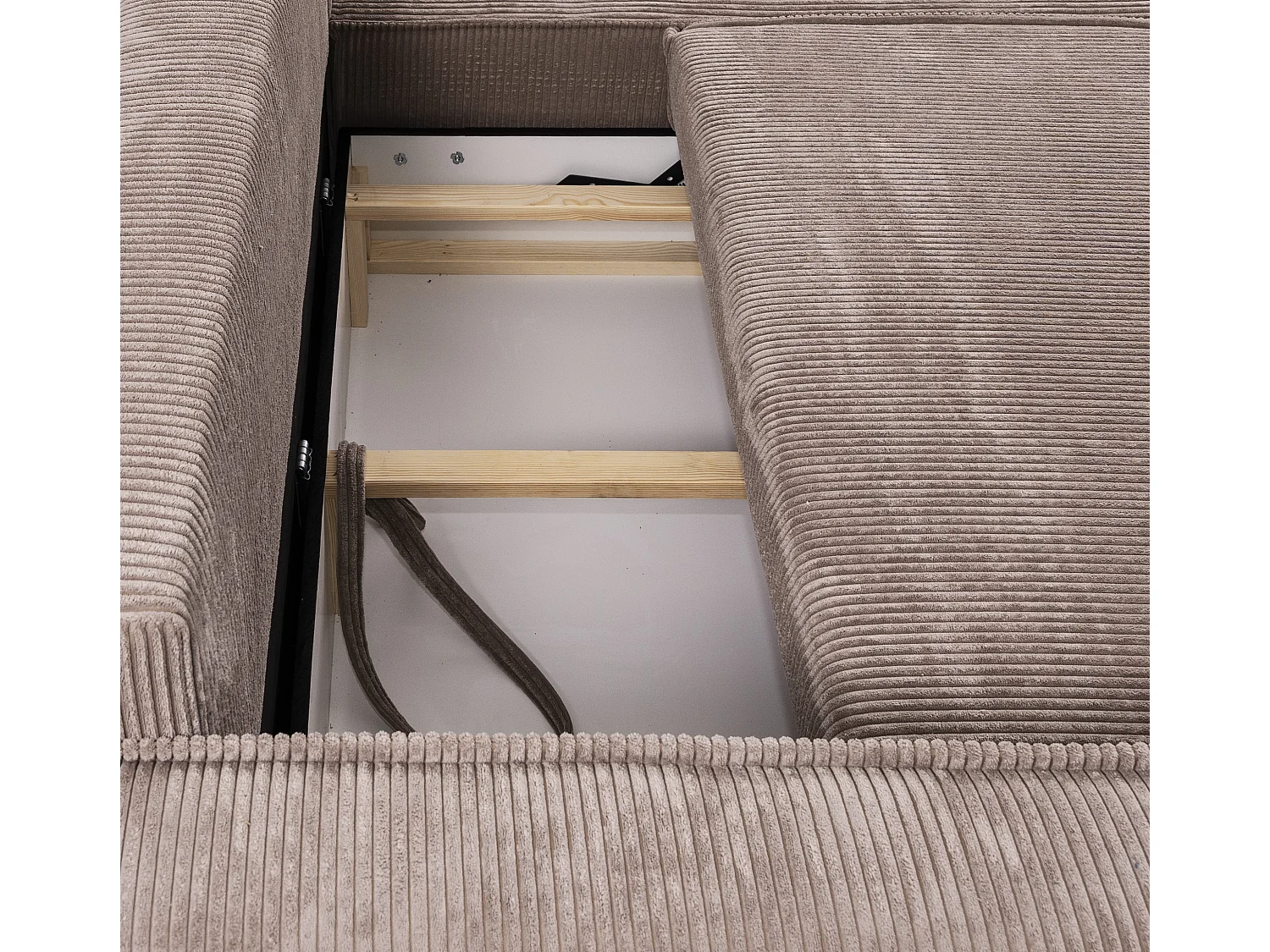 Canapé d'angle convertible Cord JIMMY Vert