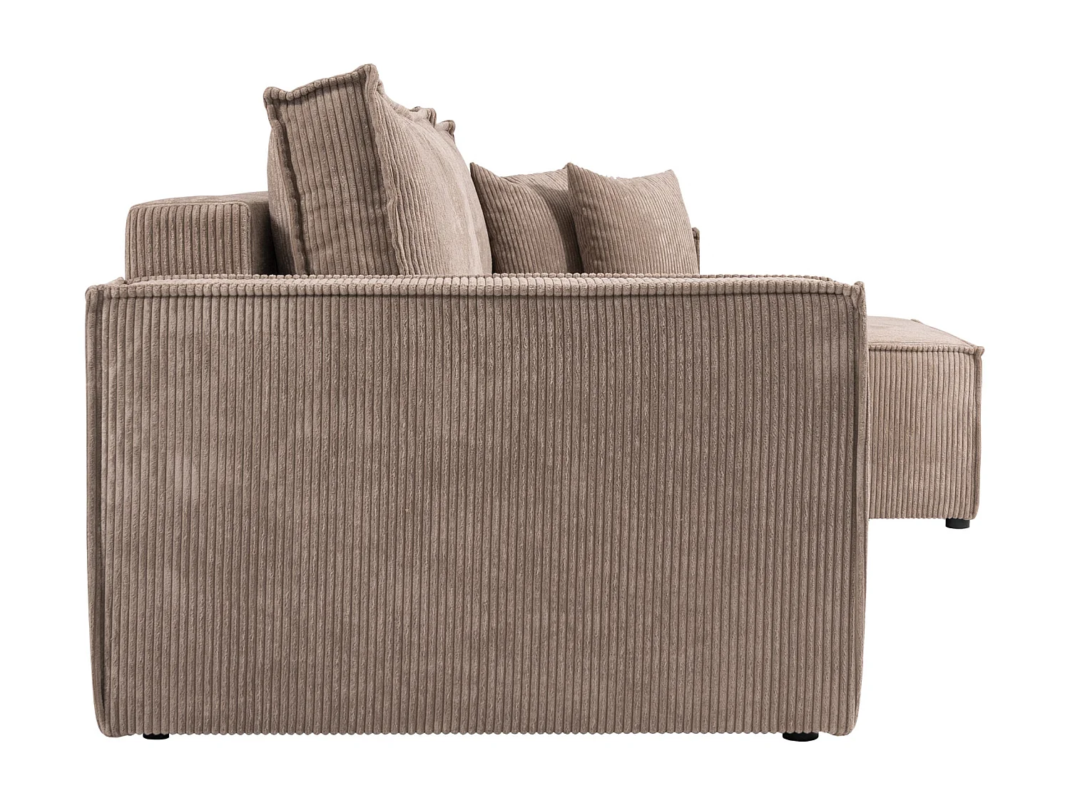 Canapé d'angle convertible Cord JIMMY Beige