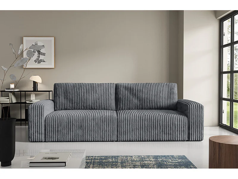 Schlafsofa 4-Sitzer Cord FANO Grau