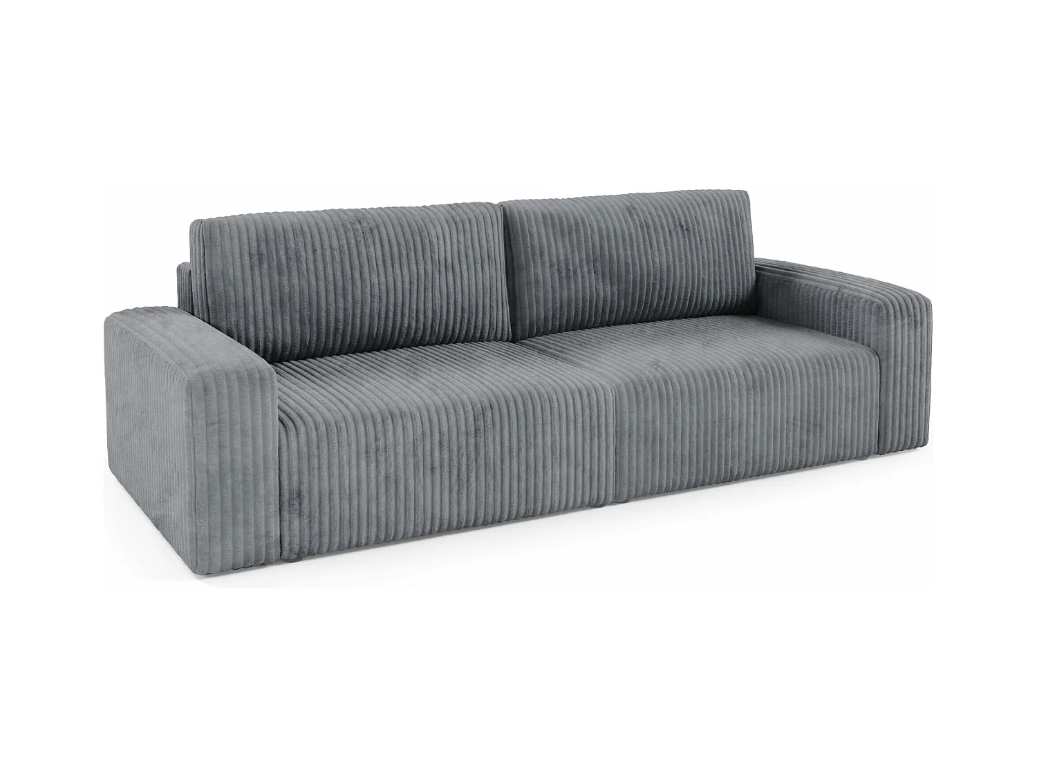 Schlafsofa 4-Sitzer Cord FANO Grau