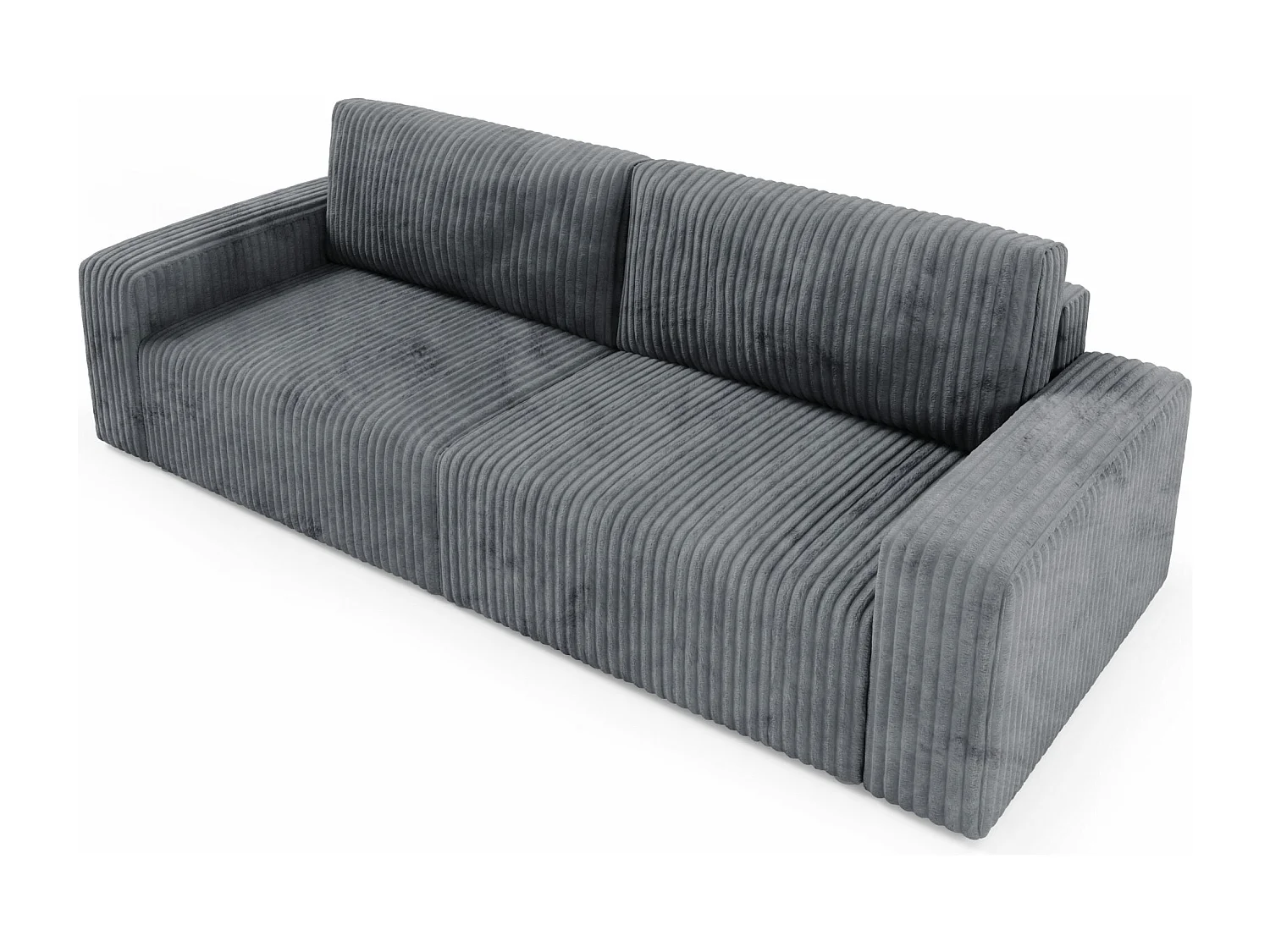 Schlafsofa 4-Sitzer Cord FANO Grau