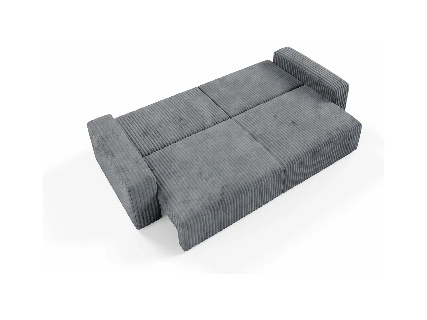 Schlafsofa 4-Sitzer Cord FANO Grau