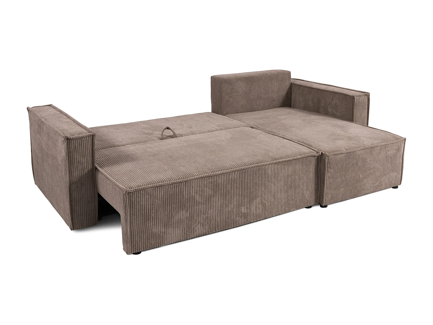 Canapé d'angle convertible Cord JIMMY Bleu