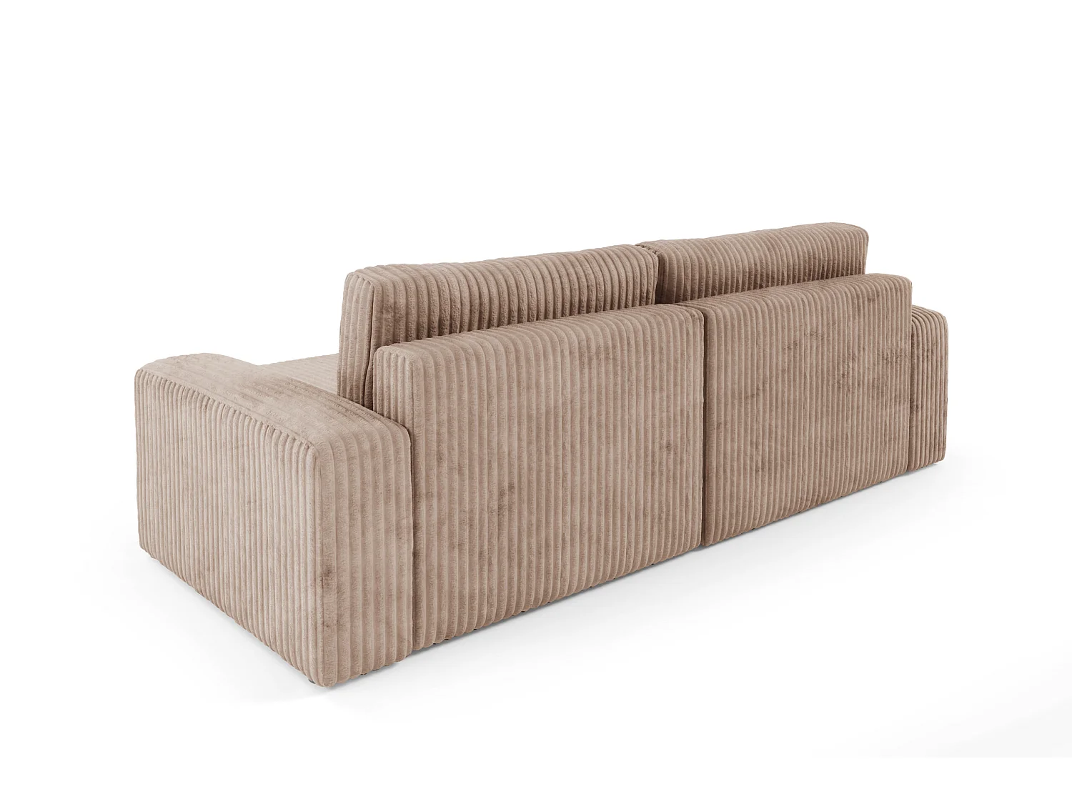 Canapé d'angle convertible Cord FANO Braun