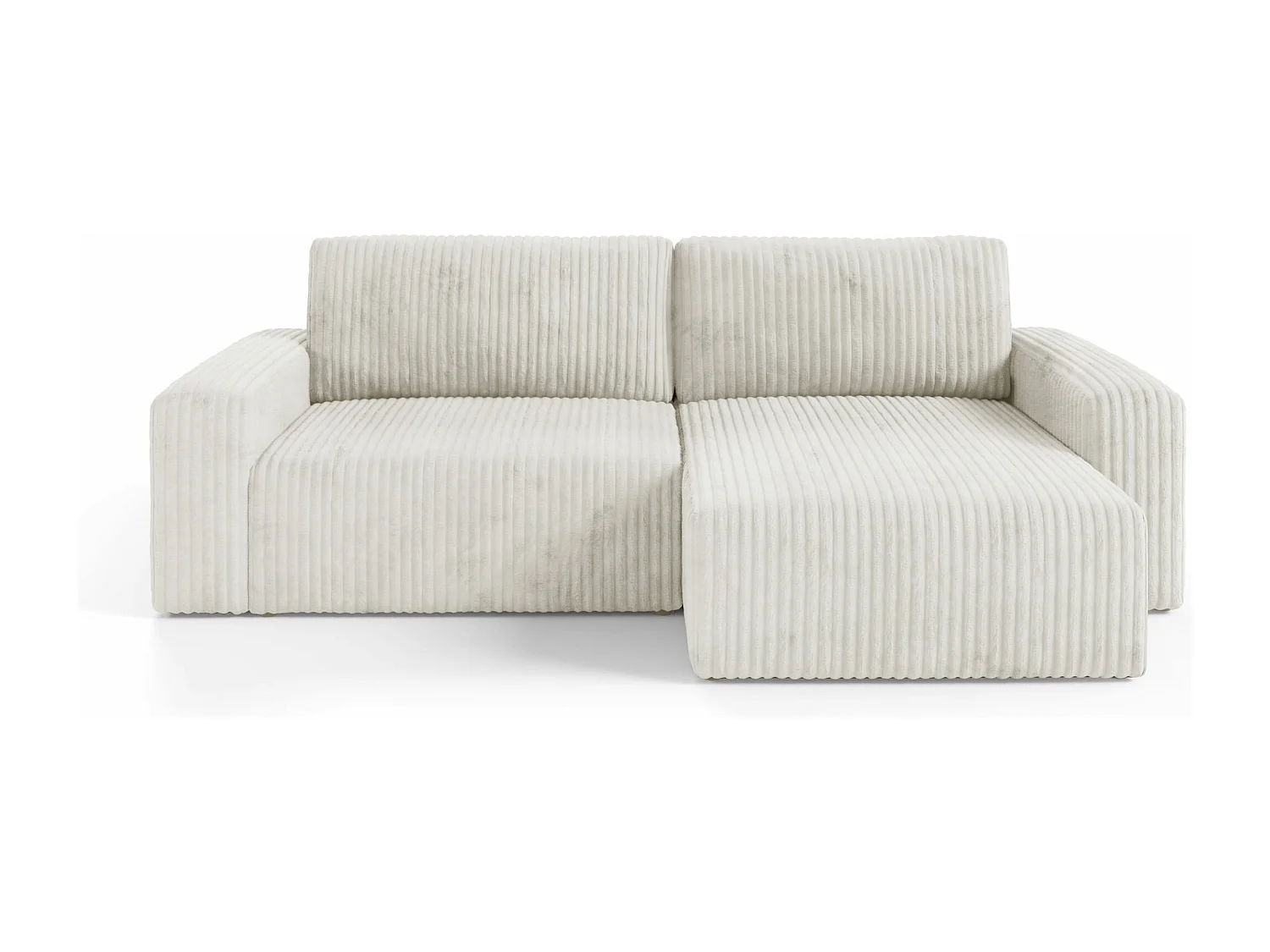 Ecksofa mit Schlaffunktion Cord FANO Beige