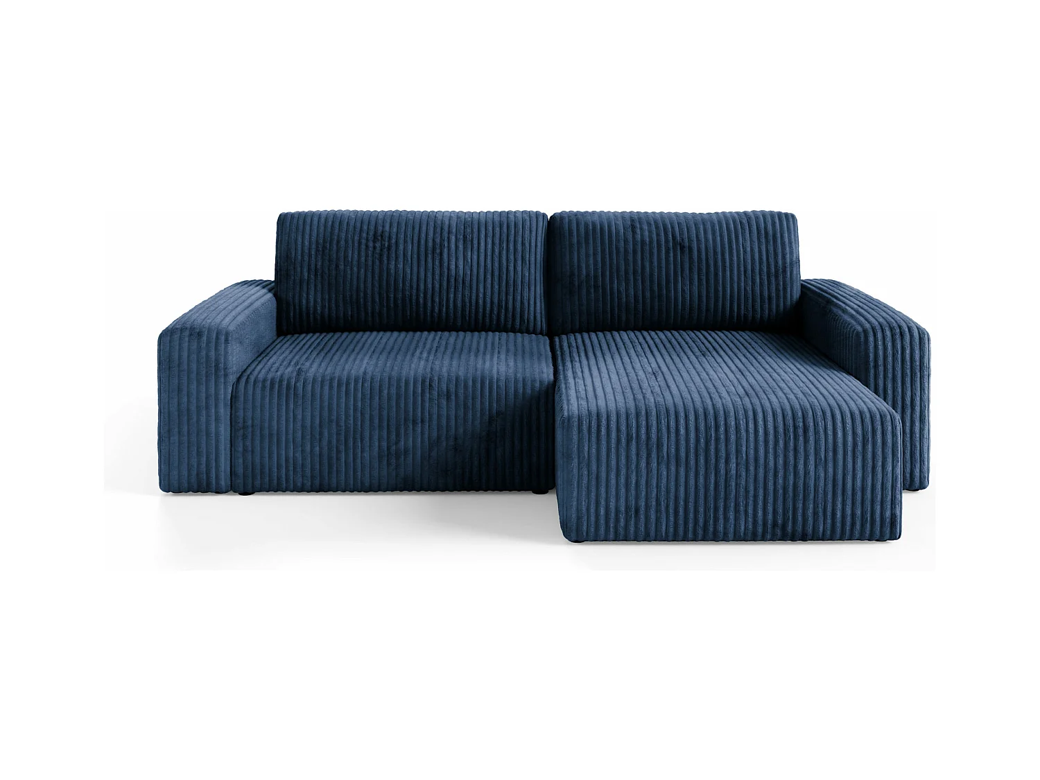 Canapé d'angle convertible Cord FANO Bleu