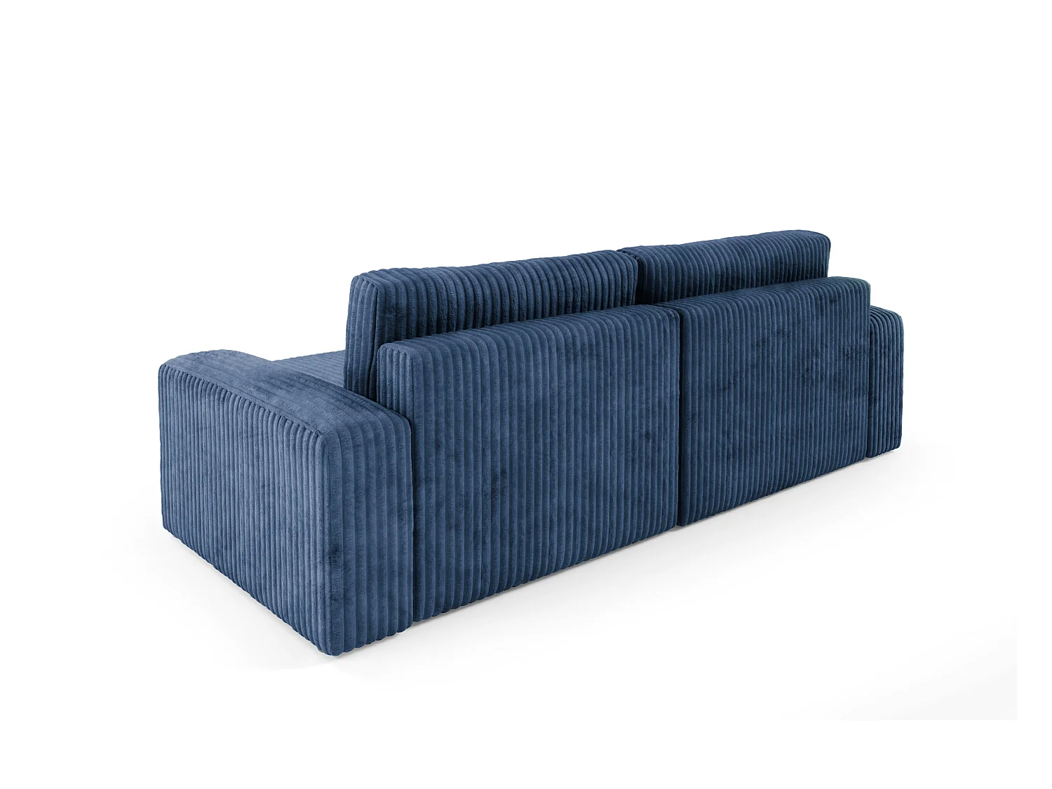 Canapé d'angle convertible Cord FANO Bleu