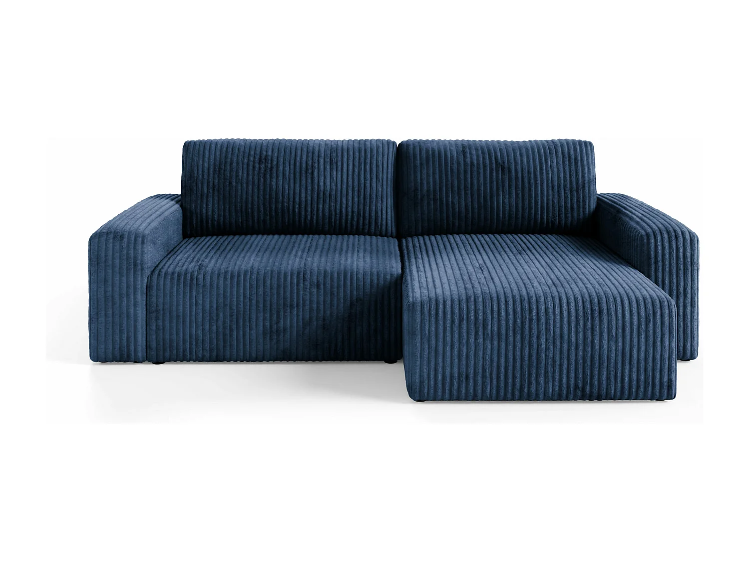 Canapé d'angle convertible Cord FANO Bleu