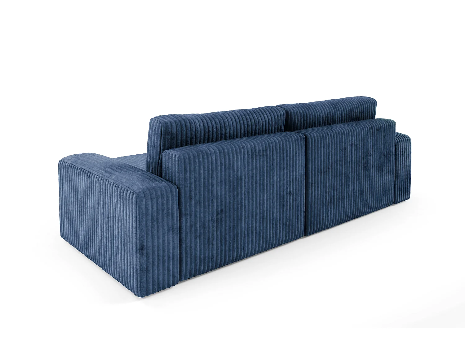 Canapé d'angle convertible Cord FANO Bleu