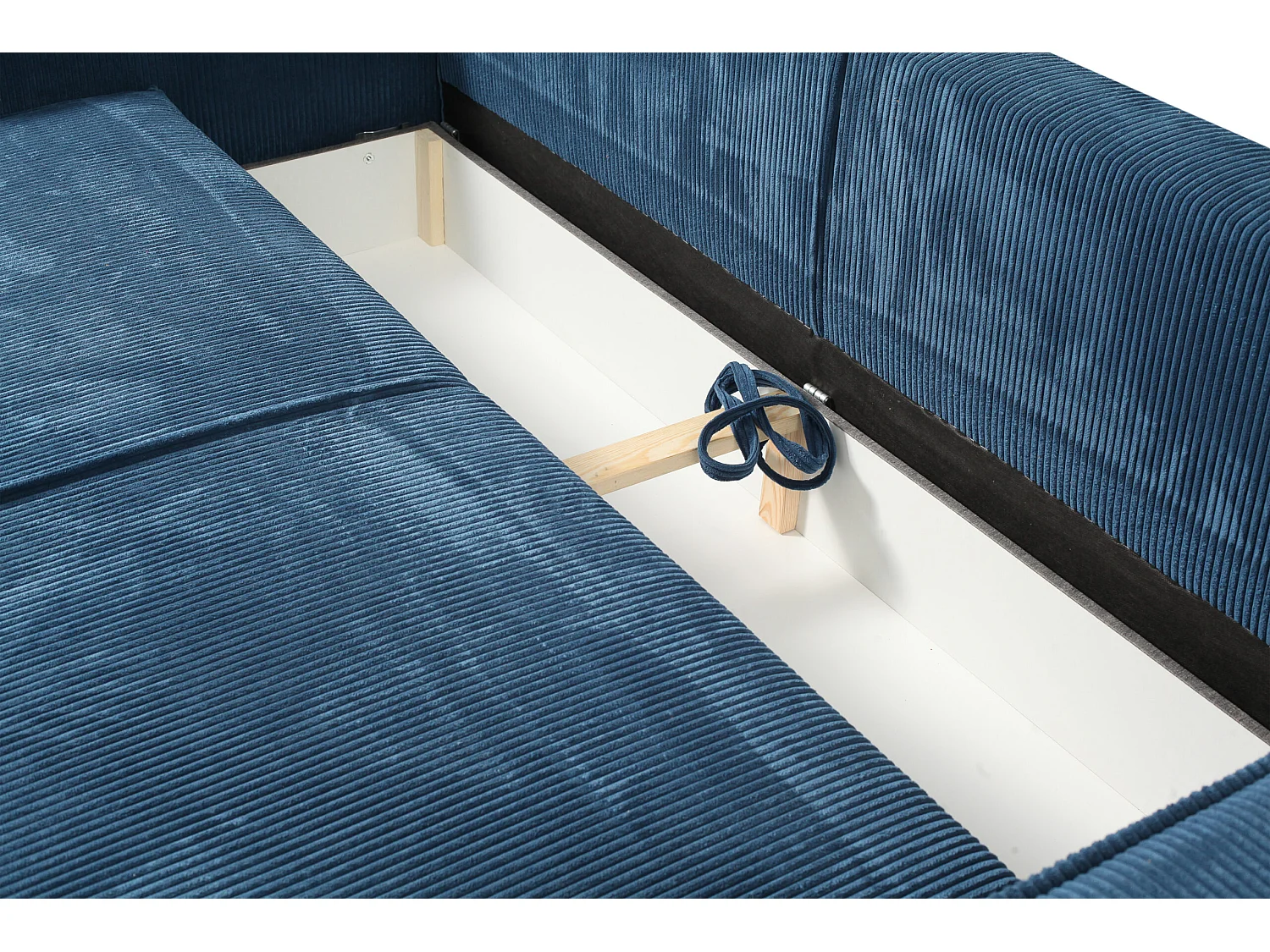 Schlafsofa mit Bettkasten MILLE Blau