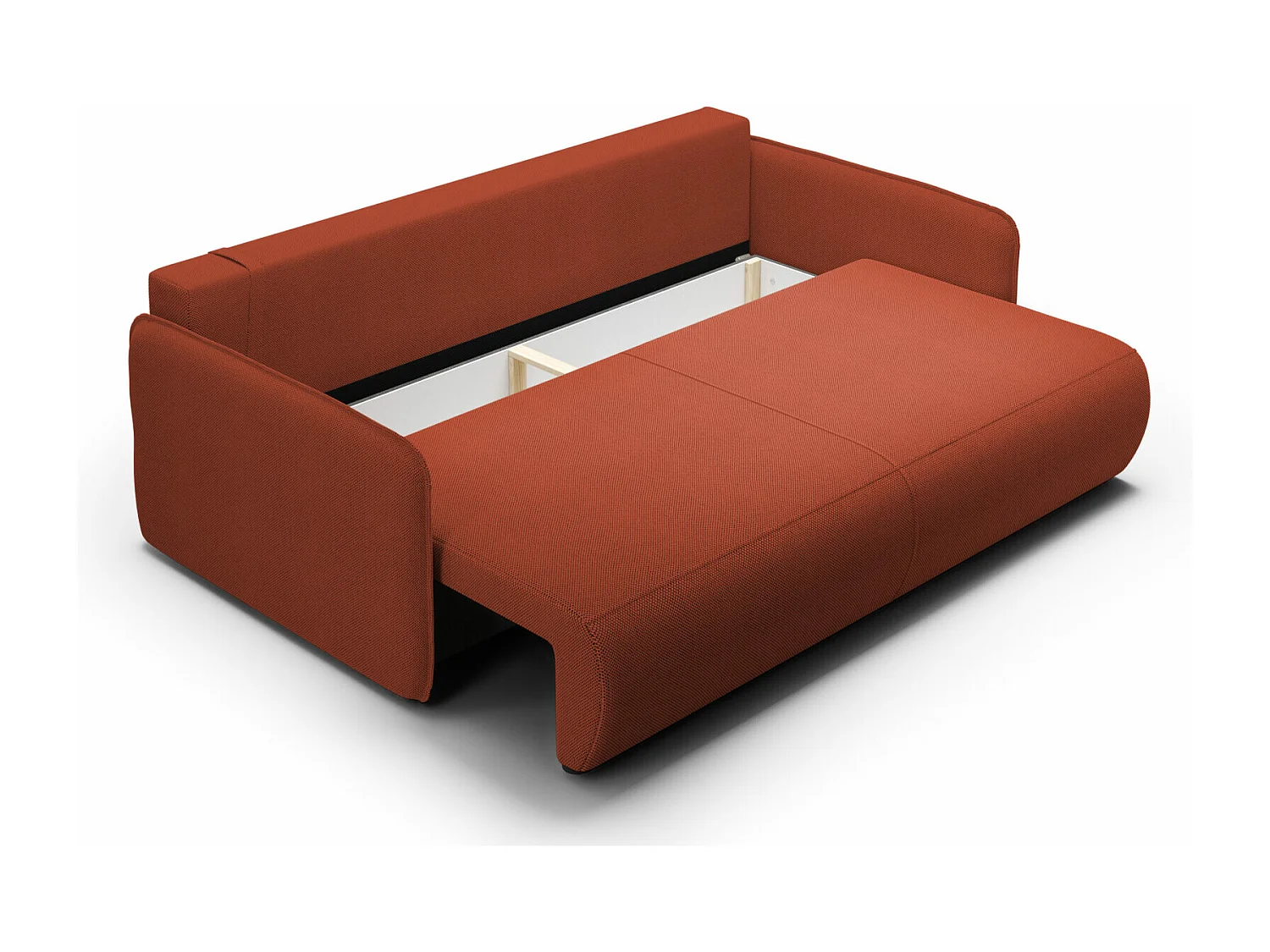 Canapé convertible 4 places FOREST Rouge