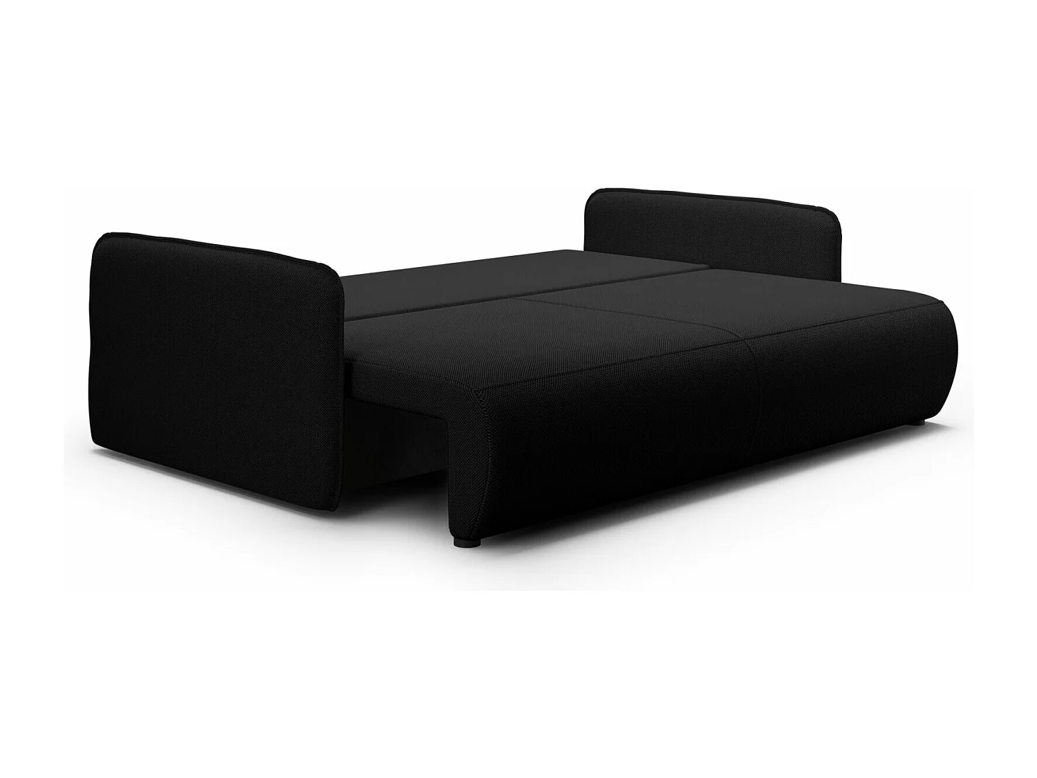 Canapé convertible 4 places FOREST Noir