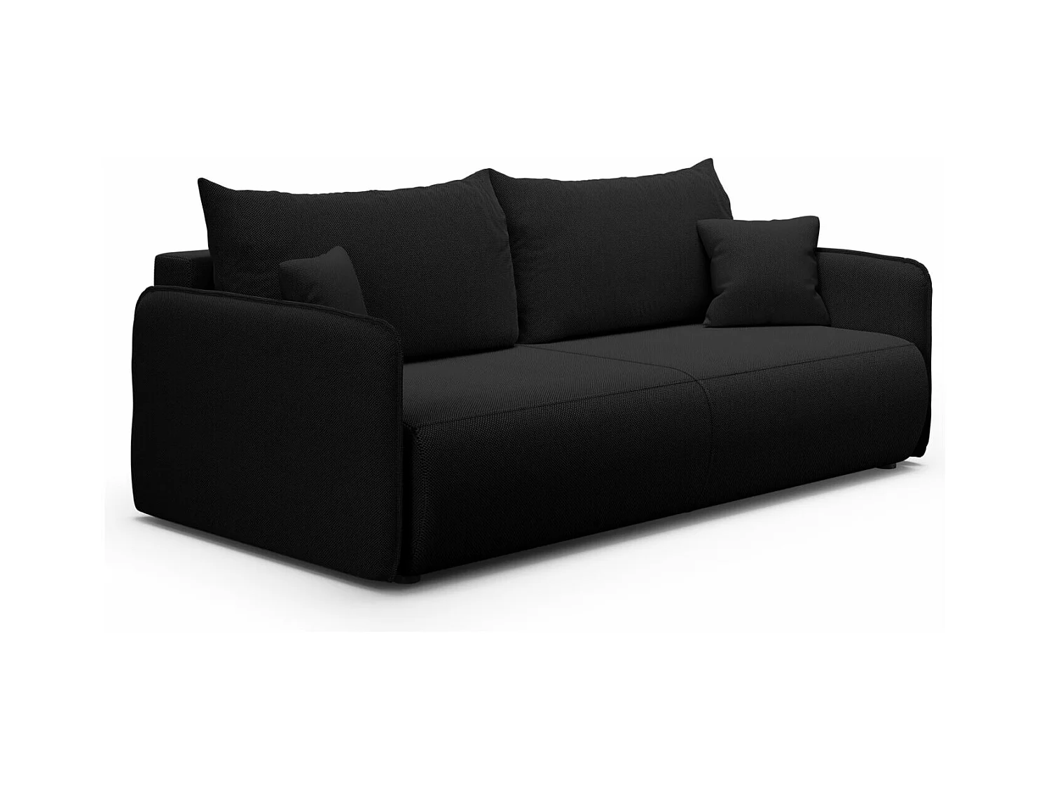 Schlafsofa 4-Sitzer FOREST Schwarz