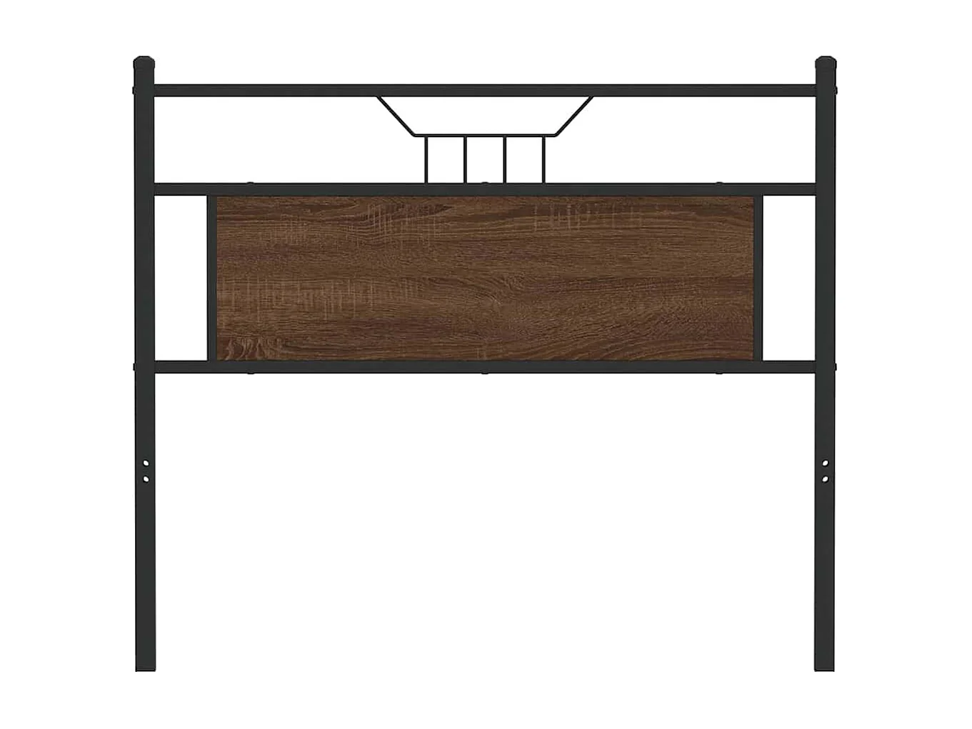 Tête de lit chêne marron 107 cm bois d'ingénierie et acier