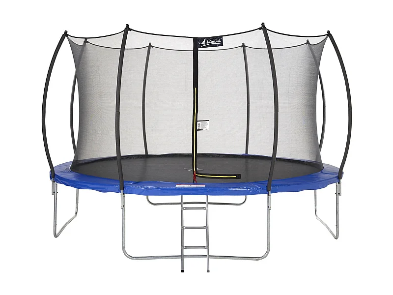 Kangui - Trampoline rond Ø430cm avec filet de sécurité et échelle - Bleu -  FPR 430