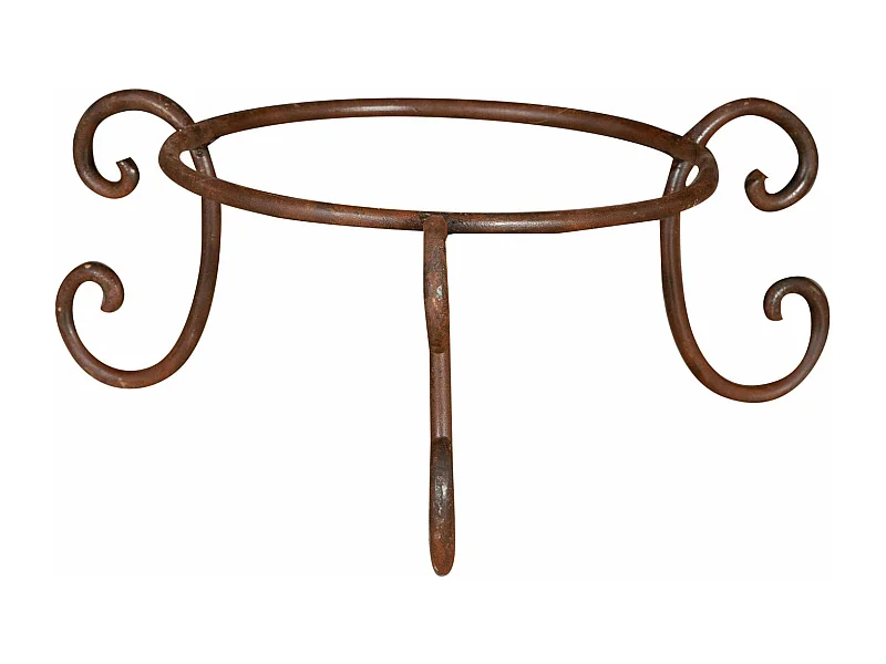 BISCOTTINI Porte-Pot – Support en Fer Solide -  Support Métallique pour Plantes - Support de Plante - Jardinière - Décoratif - Extérieure - 40x40x19 cm