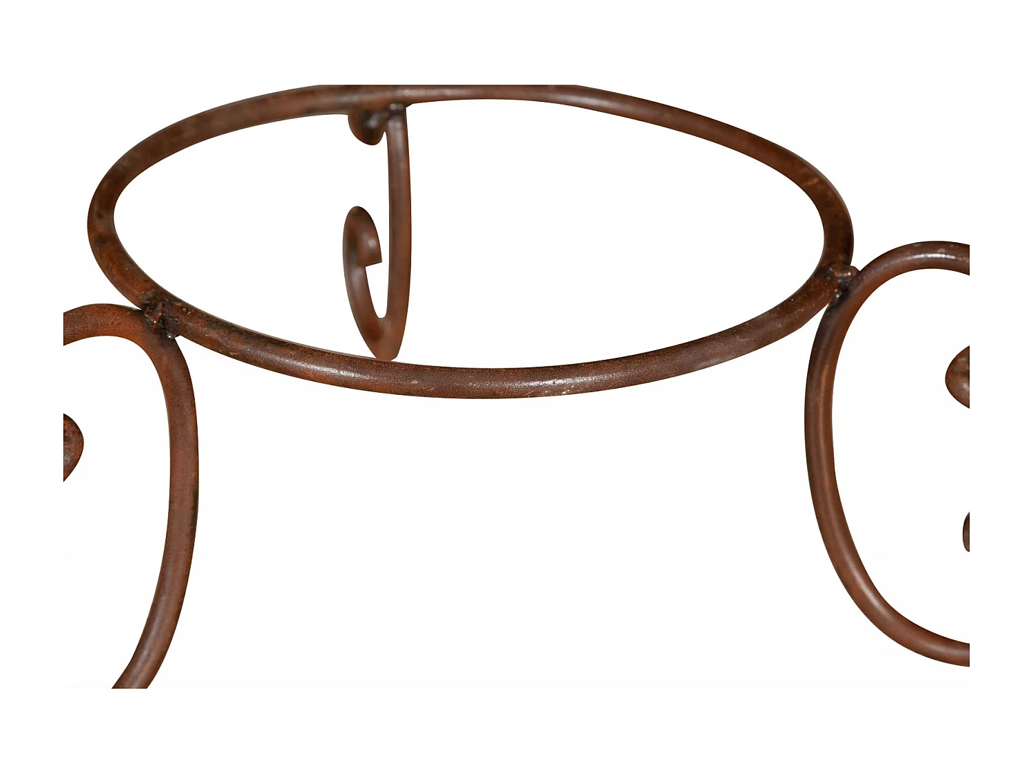 BISCOTTINI Porte-Pot – Support en Fer Solide -  Support Métallique pour Plantes - Support de Plante - Jardinière - Décoratif - Extérieure - 40x40x19 cm