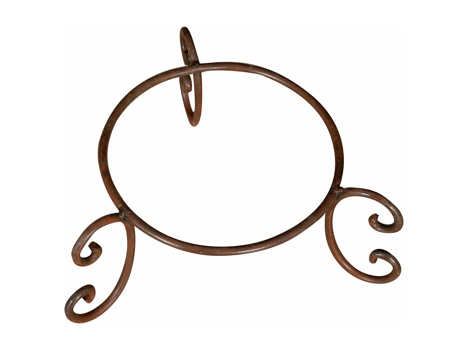 BISCOTTINI Porte-Pot – Support en Fer Solide -  Support Métallique pour Plantes - Support de Plante - Jardinière - Décoratif - Extérieure - 40x40x19 cm