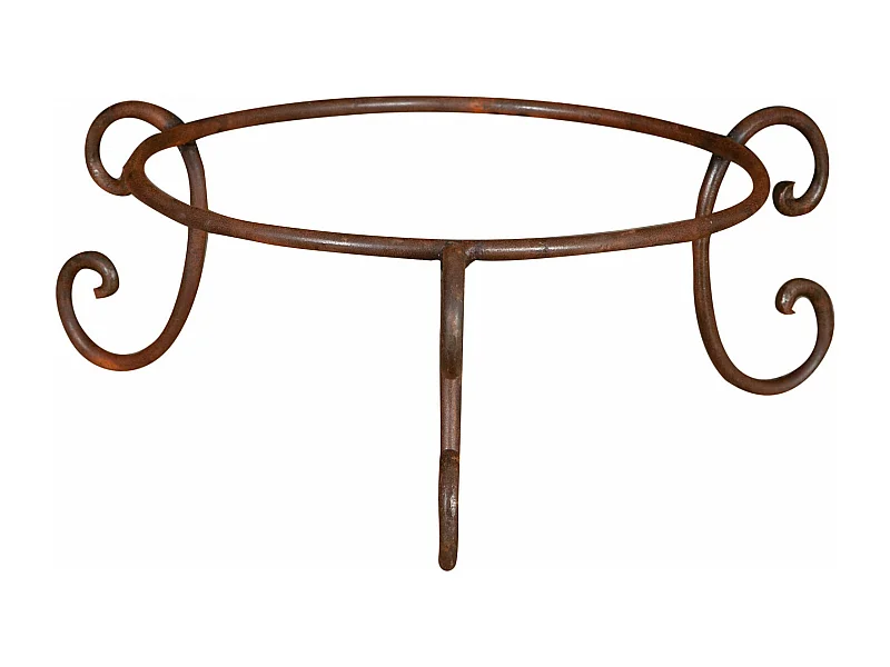 BISCOTTINI Porte-Pot – Support en Fer Solide - Pot de Fleurs - Support Métallique pour Plantes - Jardinière - Décoratif -Extérieure - 55x55x22 cm