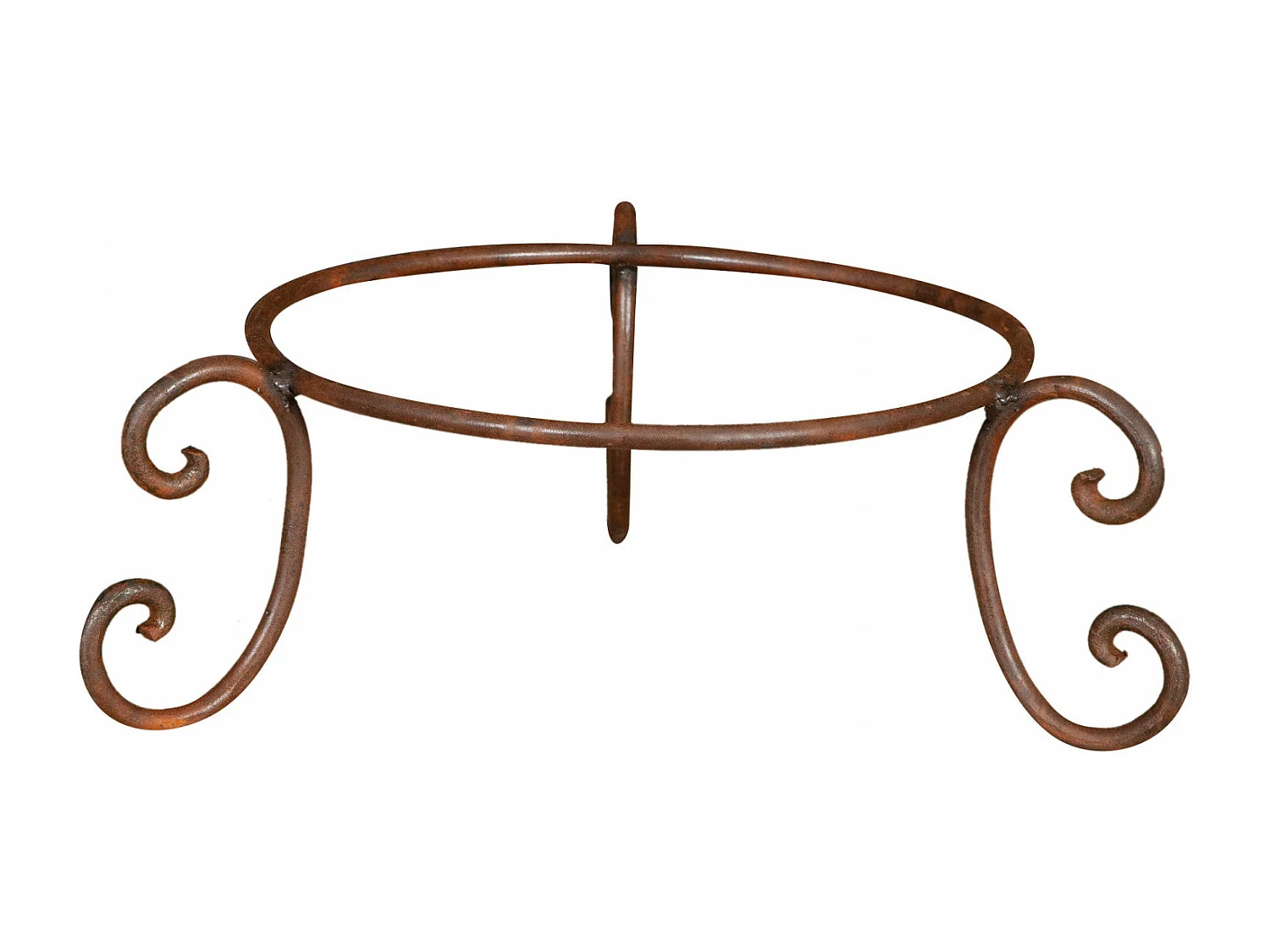 BISCOTTINI Porte-Pot – Support en Fer Solide - Pot de Fleurs - Support Métallique pour Plantes - Jardinière - Décoratif -Extérieure - 55x55x22 cm