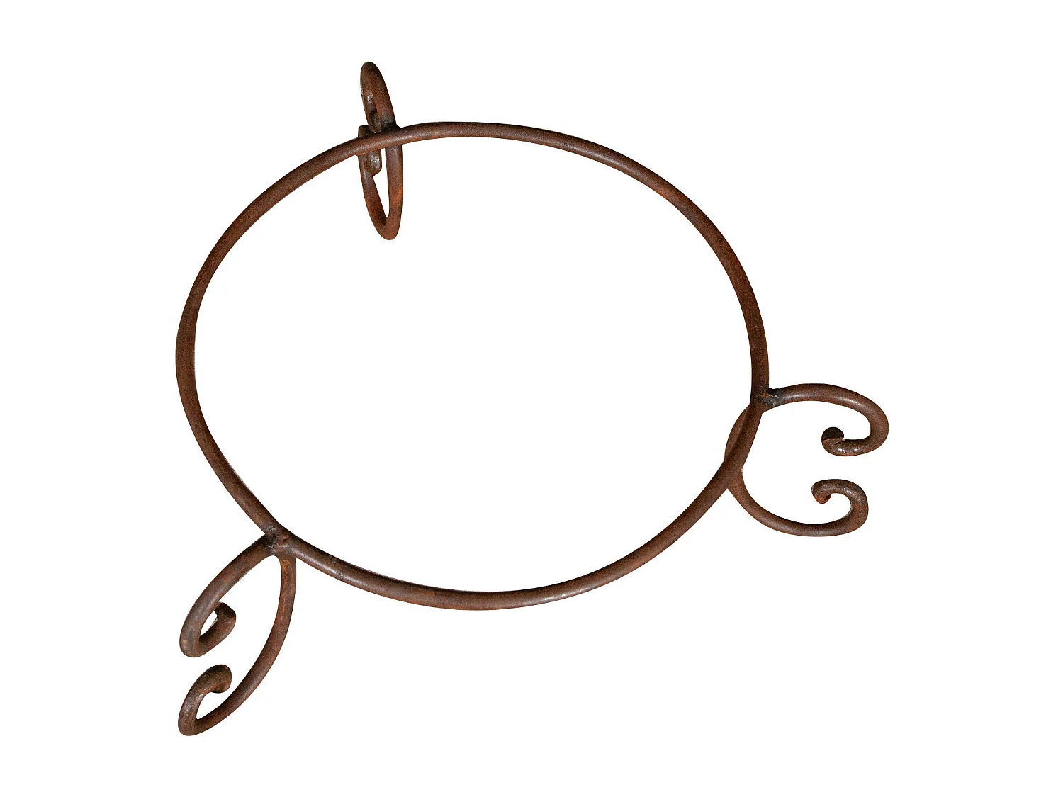 BISCOTTINI Porte-Pot – Support en Fer Solide - Pot de Fleurs - Support Métallique pour Plantes - Jardinière - Décoratif -Extérieure - 55x55x22 cm